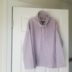 CHAPS Sweatshirt scuba funnel neck Purple Large